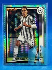 2023 Topps Merlin Collections UEFA Aqua Prism #81 Federico Chiesa - Juventus